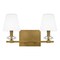 Quoizel Kelsey Glen 2-Light Weathered Brass Vanity Light KLS8616WS - alternate 1